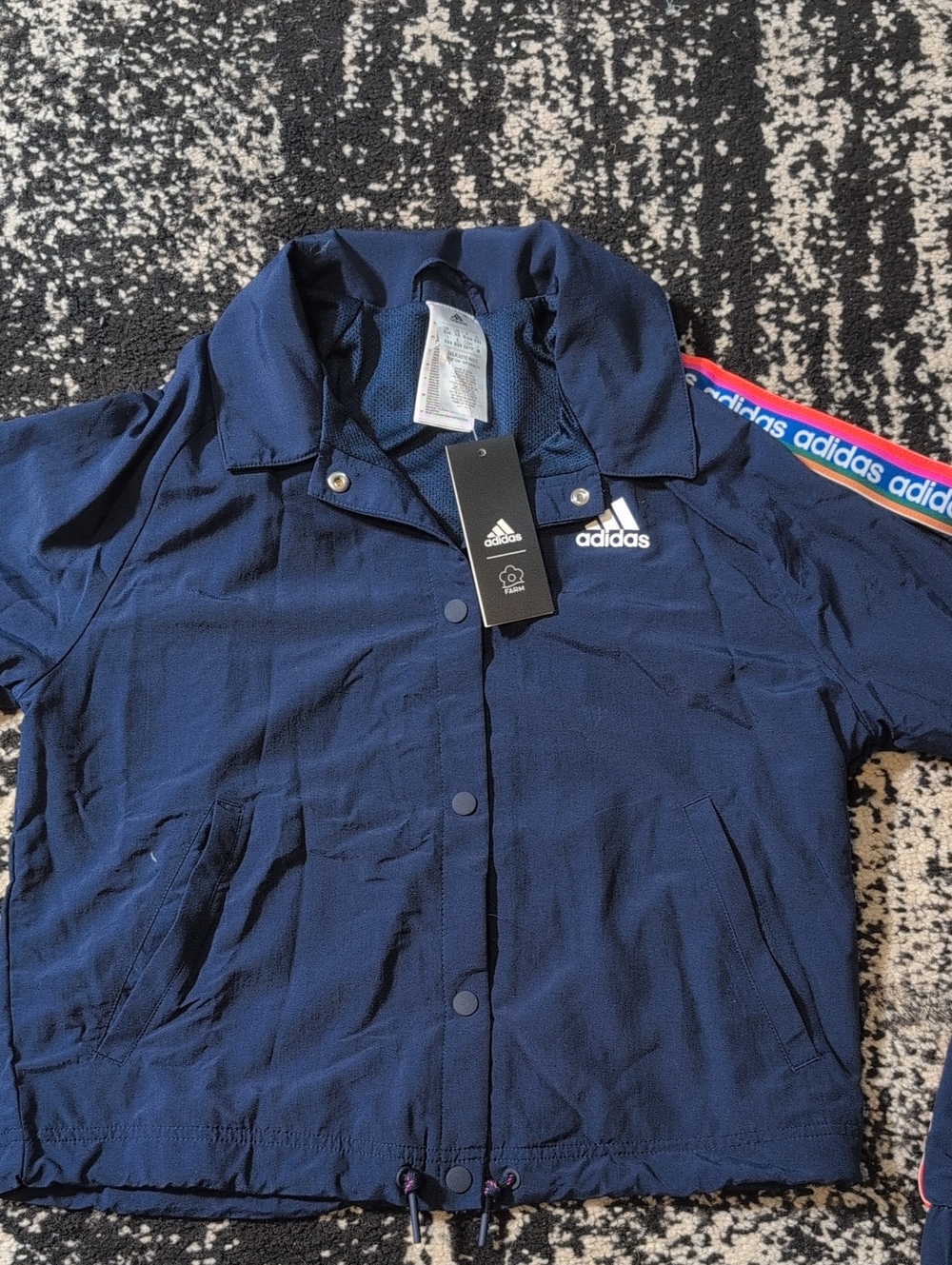 adidas X Farm Rio Navy Blue Windbreaker/Coaches JKT New XS